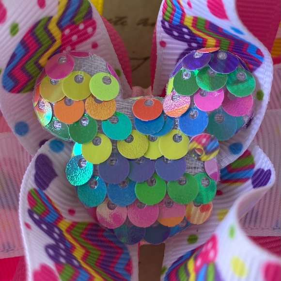 NWT Minnie Mouse Mickey Mouse Hair Bow Stacked for Girls - Picture 2 of 3